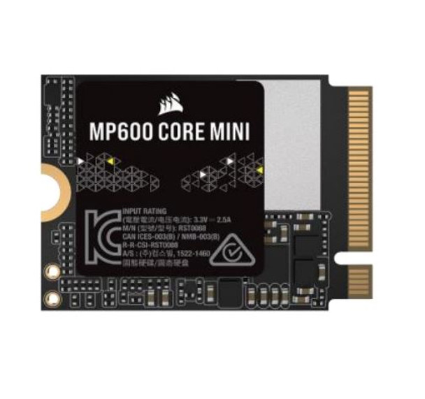 Corsair Force MP600 MINI 1TB M.2 2230 NVMe SSD 5000/3800MB/s 650K/900K 250TBW 1.5M MTTF AES 256-bit for Lenovo Legion Go Valve Steam Deck Rog Ally