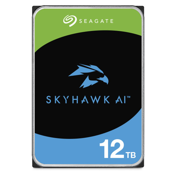 Seagate 12TB 3.5' SkyHawk AI Surveillance SATA HDD 256MB Cache, 7200RPM, 24x7 workload, DVR and NVR Systems Seagate 12TB 3.5' SkyHawk AI Surveillance SATA HDD 256MB Cache, 7200RPM, 24x7 workload, DVR and NVR Systems