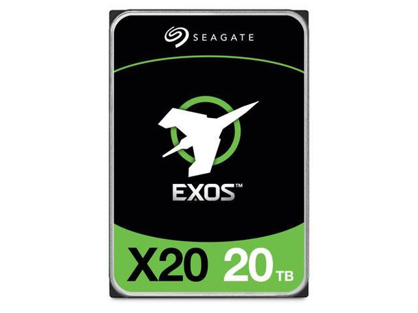 Seagate Exos X20 ENTERPRISE 512E/4KN INTERNAL 3.5' SATA DRIVE, 20TB, 6GB/S, 7200RPM, 5YR WTY