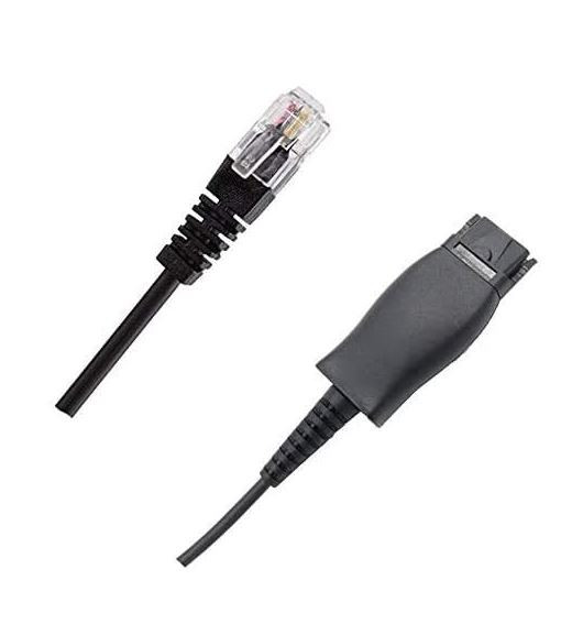Yealink QD-RJ9-Cord-3PTY   QD to RJ Cord for YHS36/YHS34/YHS34 Lite, Compatible with Cisco 79xx IP Phones, Avaya callmaster V and VI
