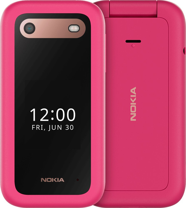 Nokia 2660 Flip 128MB - Pink (1GF012HPC1A04)Dual SIM, 1450mAh