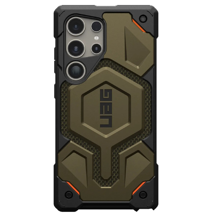 UAG Monarch Pro Magnetic  Samsung Galaxy S24 Ultra 5G (6.8') Case - Elemental Green (21441611397B), 25ft. Drop Protection(7.6M),Multiple Layers
