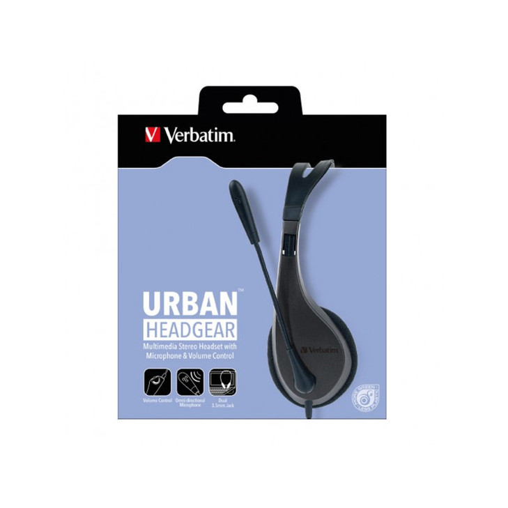 Verbatim School Multimedia Headset with Microphone Volume Control