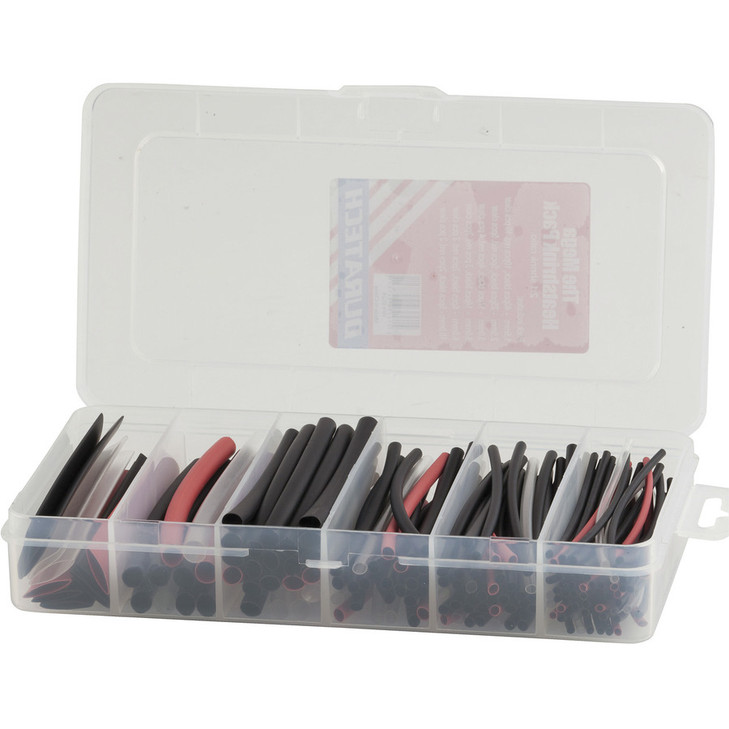 160 Piece Heat Shrink Pack Plastic Storage Case Kit - 9319236947821