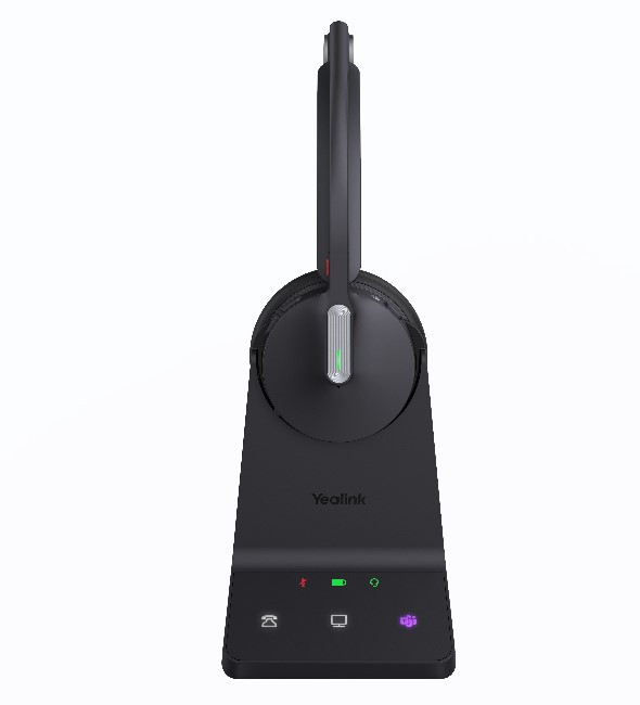 Yealink WH64 Mono Teams DECT Wireless Headset, DECT & Bluetooth Hybrid Wireless Technology, 3-Mic Noise Cancellation, Microsoft Teams Certified