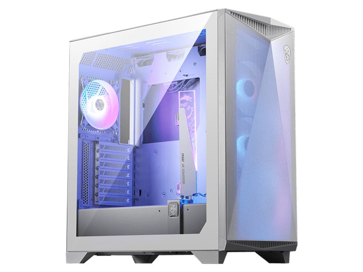 MSI MPG GUNGNIR 300R AIRFLOW WHITE Mid-Tower Case, Supports ATX / M-ATX / Mini ITX, 2x USB 3.2, 1x USB-C, 1x HD Audio, 1x Mic, ATX Power Supply (NEW)