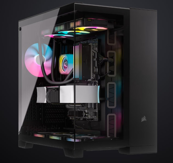CORSAIR 6500X Tempered Glass ATX Mid-Tower, Dual Chamber, Cable Management, Black Case