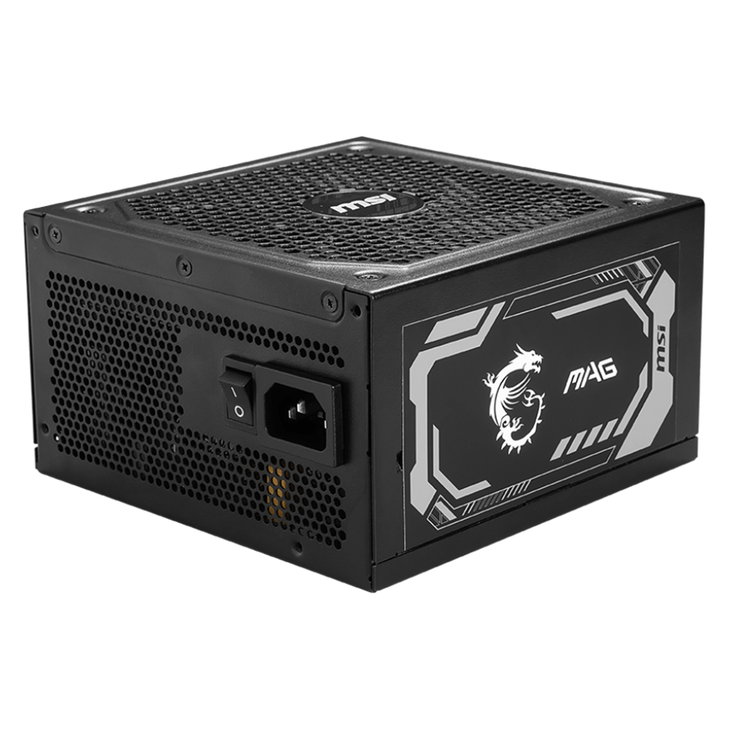 MSI MAG A1250GL PCIE5 ATX Power Supply Unit, 80 PLUS Gold, Fully modular flat cables, 0 RPM Mode, Active PFC design