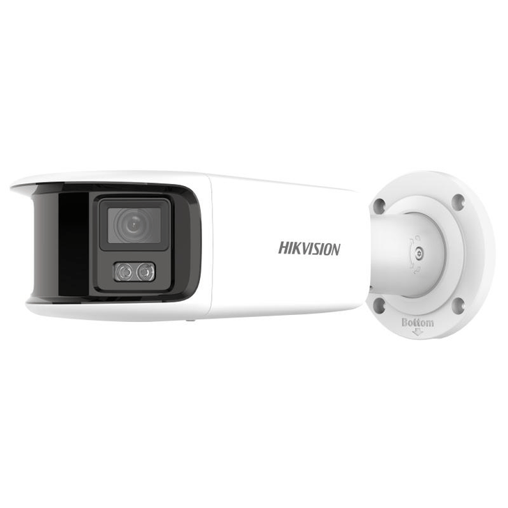 HIKVISION COLORVU 2CD2T87G2P-LSU-SL 8MP DUAL LENS STROBE AUDIO BULLET, 4MM, IR 40M,MIC,3YR