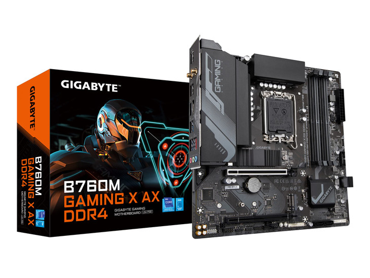 Gigabyte B760M GAMING AC DDR4  Intel LGA 1700 ATX Motherboard, 2x DDR4 ~64GB, PCI-E x16, M.2, 4x SATA,  5x USB 3.2, 2x USB 2.0