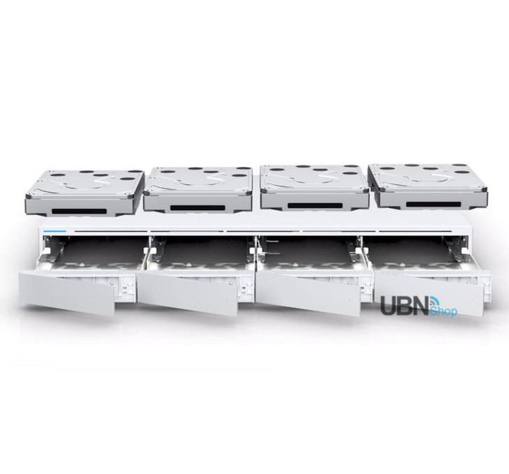 Ubiquiti UniFi Protect Network Video Recorder - 4x 3.5" HD Bays - Unifi Protect Pre Installed - NHU-RPS Compatible