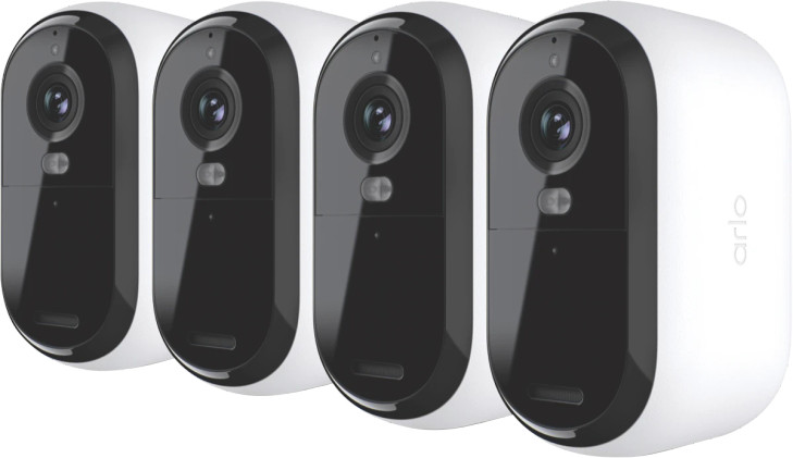 Arlo Essential VMC3450 4 Megapixel Outdoor 2K Network Camera - Colour - 4 Pack - White