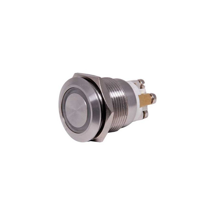 SPST IP65 Vandal Resistant Illum. Blue Pushbutton Switch