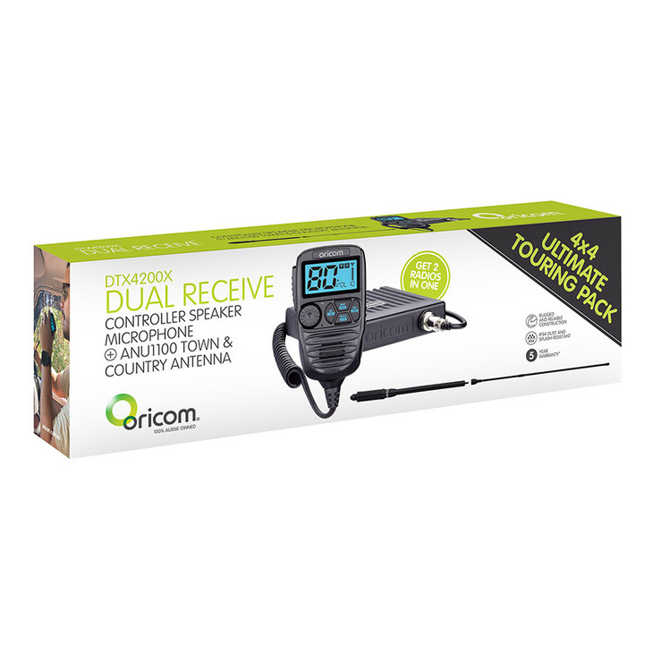 Oricom DTX4200X Ultimate 4×4 Touring Pack UHF Radio with ANU1100