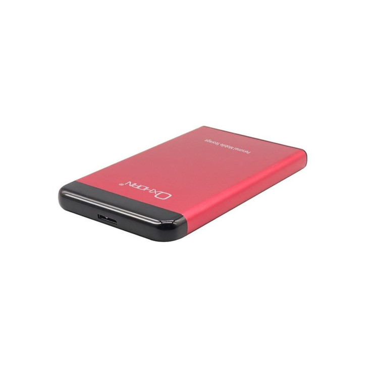 Oxhorn USB 3.0 USAP 2.5″ SATA HDD SSD Enclosure Red USB3.0 Cable (included) 2YR