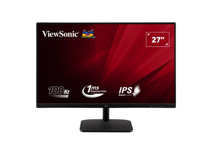 ViewSonic 27' Office Business, Super Clear IPS, 1ms 100hz, Ultra Slim Bezel, FHD, VGA, HDMI. VESA 100. 3Yrs AR. Monitor