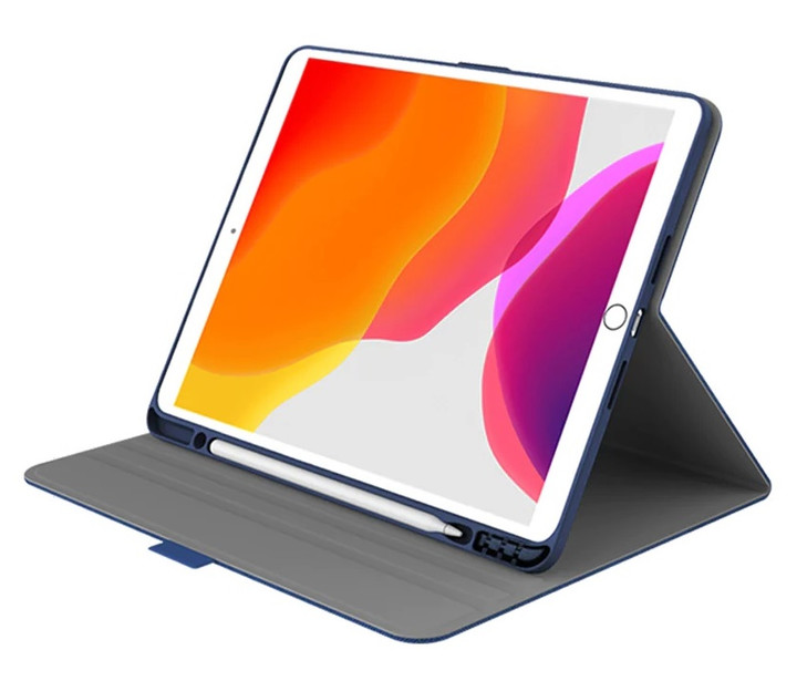 Cygnett TekView Apple iPad (10.2') (9th/8th/7th Gen) Case - Navy/Blue (CY3063TEKVI), Apple Pencil Holder, 360° Protection, Perfect fit, Slimline