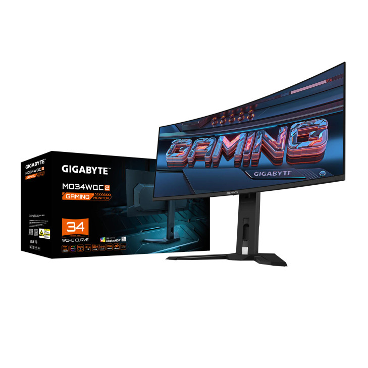 GIGABYTE 34"  IPS,3440X1440 (WQHD),1ms MPRT,240Hz, OLED, HDR400 Gaming Monitor