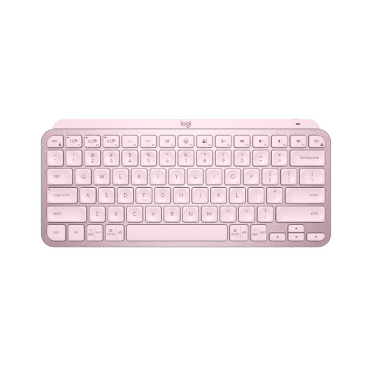 Logitech MX Keys Mini Minimalist Wireless Illuminated Keyboard Rose