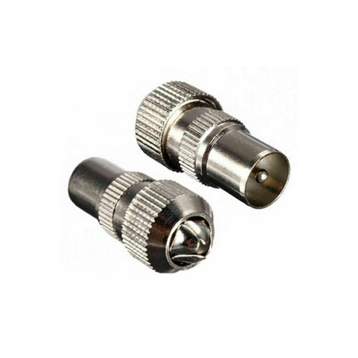 PAL Male / Plug Connector Screw type for RG6 & RG59 TV Antenna Coax Cable Pack of 10