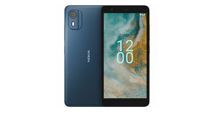 Nokia C02 32 GB Smartphone - 5.4" LCD FWVGA+ 720 x 1440 - Quad-core (4 Core) 1.40 GHz - 2 GB RAM - Android 12 (Go Edition) - 4G - Dark Cyan - Bar - 2.0 SIM Support
