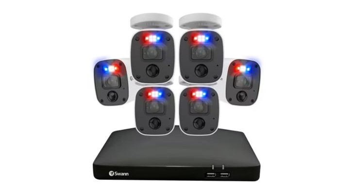 Swann Enforcer 8 Megapixel 8 Channel Night Vision Wired Video Surveillance System 2 TB HDD - Digital Video Recorder, Camera - 3840 x 2160 Camera Resolution - HDMI - 4K Recording - Alexa, Google Assistant Supported