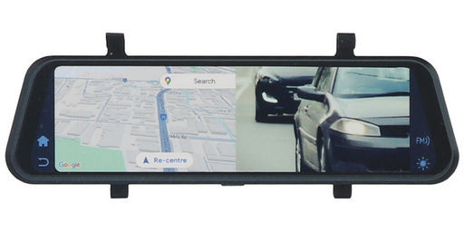 AERPRO 9" WIRELESS SMARTPHONE MIRROR MONITOR WITH REVERSE CAMERA