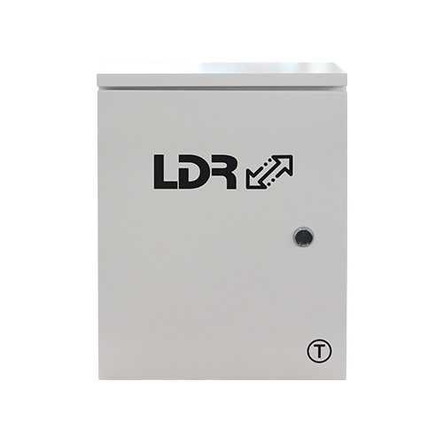 LDR Outdoor Smart Solar Box,IP55,Touch Screen,Waterproof Cabniet,Solar Power Input( <100VD), 2 PoE Port Up to 90W,6 PoE Port Up to 30W, L2 Mange,White