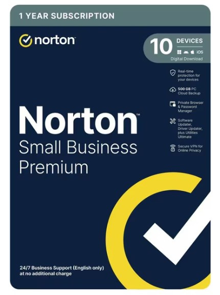 Norton Small Business Premium 500GB AU 1 User 10 Devices 12MO GENERIC RSP DRMKEY GUM FTP (Digital Key via Email)