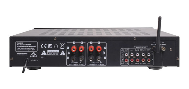 Opus One 100W Stereo FM Bluetooth Receiver Amplifier