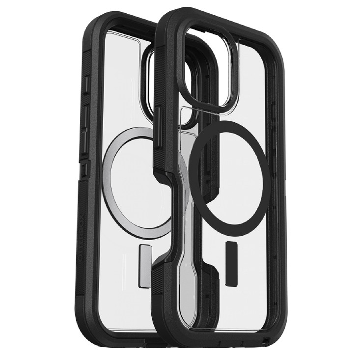 OtterBox Defender XT MagSafe Apple iPhone 16 Plus (6.7') Case Clear/Black - (77-96044), DROP+ 7X Military Standard,Multi-Layer, Raised Edges, Rugged
