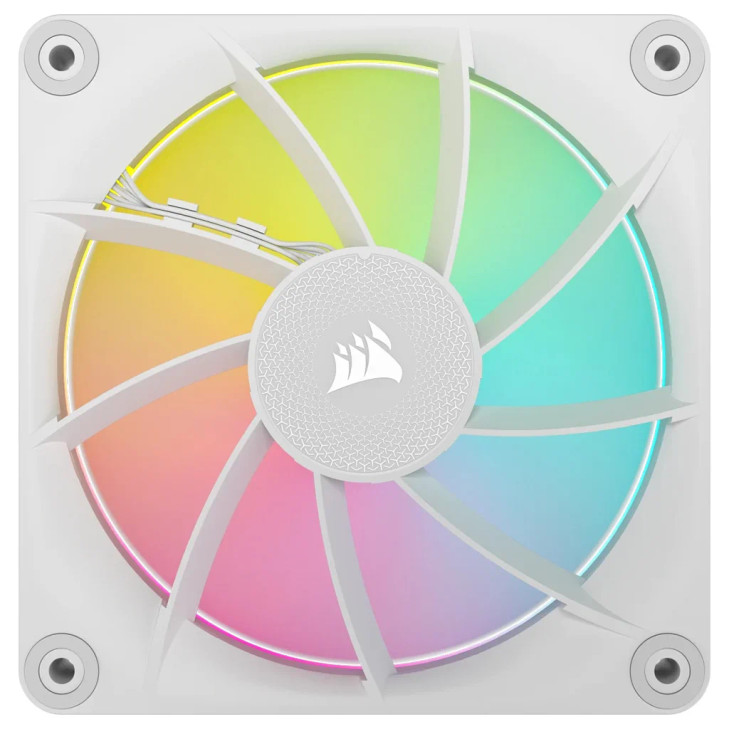 Corsair LX120 White, Single/ iCUE LINK LX120 RGB 120mm PWM Single Fan Expansion - White