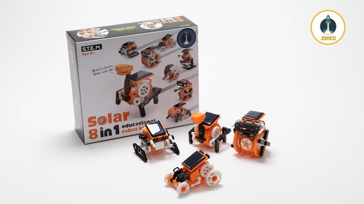 JOHNCO - 8 IN 1 SOLAR EDUCATIONAL ROBOT KIT
