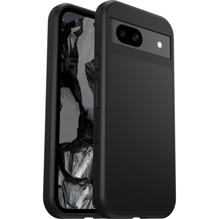 OtterBox React Google Pixel 8A (6.1') Case Black - (77-95308), DROP+ Military Standard,Raised Edges,Hard Case, 7 Years Warranty
