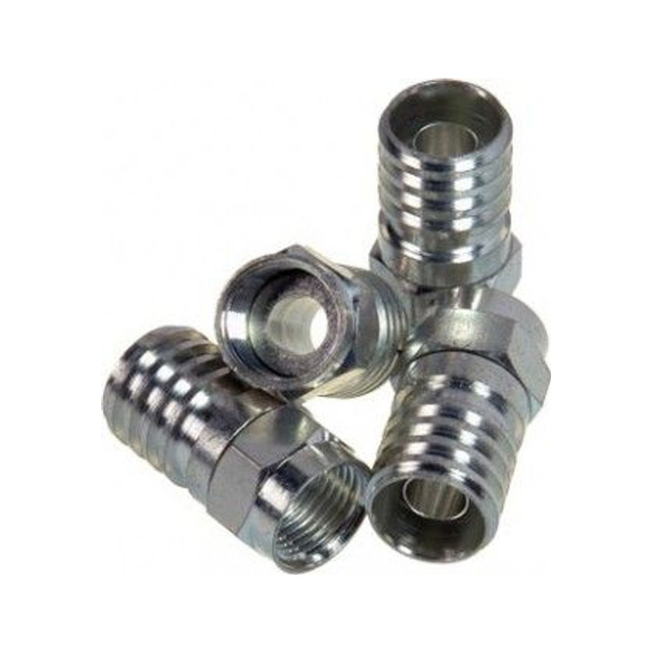 F type Male RG6 Crimp On Connectors Pack of 100