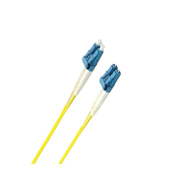 8ware 7m LC-LC OS2 Single Mode Dual-Core Fibre / Fiber Optic Cable UPC Duplex Armoured Low Smoke Zero Halogen (LSZH) Jacket Yellow