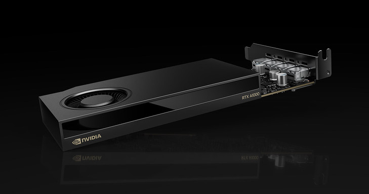 NVIDIA RTX A1000 8GB GDDR6 128-BIT 160 GB/s PCIe3x16 mDP(4) 1 SLOT 3YR