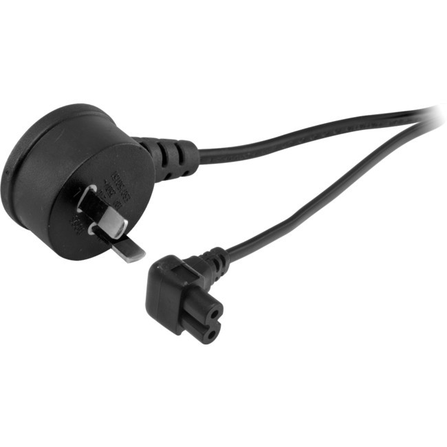 DOSS R730ACR 3M 240V AC MAINS FIGURE 8 Cable IEC-C7 RIGHT ANGLE BOTH ENDS