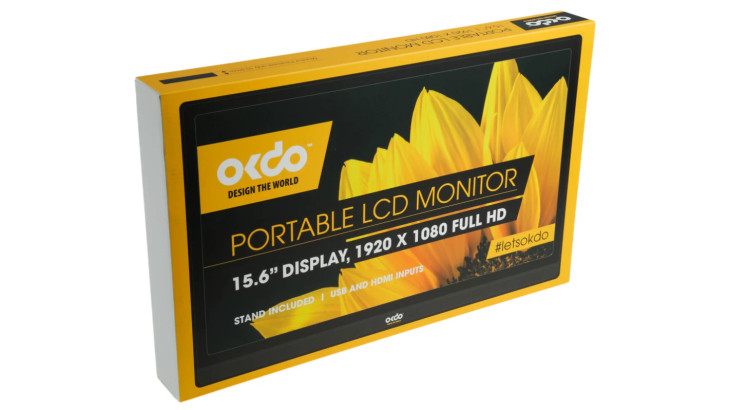Okdo HCIV15601 15.6in Portable LCD Monitor, 1920 x 1080 Pixels (ideal for Nintendo Switch,Xbox, PS4 and more)