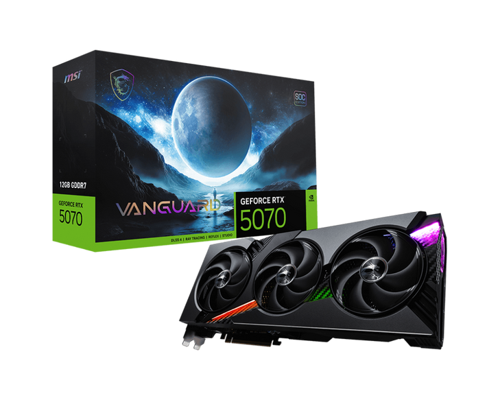 MSI RTX 5070 VANGUARD SOC 12GB Graphics Card