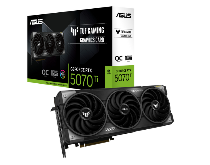 Asus TUF GeForce RTX 5070 Ti 16GB GDDR7 OC Edition Graphics Card