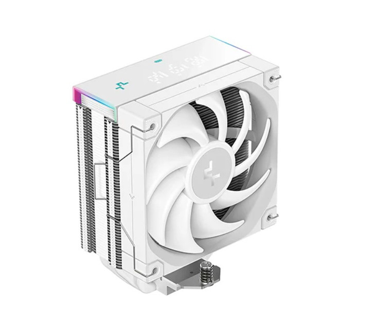 DeepCool AK400 Digital Pro White Performance CPU Cooler, 4 Heat Pipe Tower, High-Performance FDB Fan, Multi-data Point Screen, Intel LGA1700/1200/1151