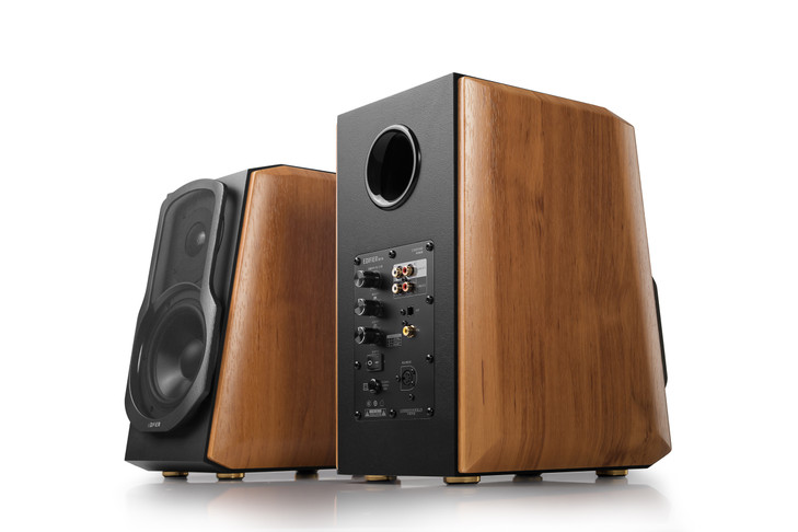 Edifier S1000MKII 2.0 Active Lifestyle Bookshelf Bluetooth Studio Speakers Brown (LS)