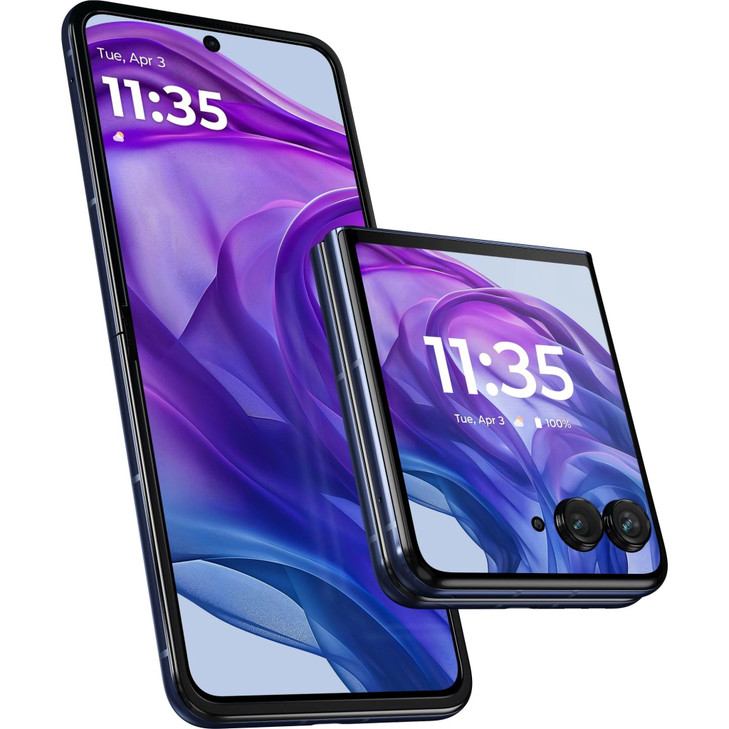 Motorola RAZR 50 Ultra 5G 512GB - Midnight Blue,6.9',Full HD+,512GB Memory,12GB RAM,50MP/32MP,Dual SIM,Next Gen AI ,,4000mAh Battery,2 Years Warranty