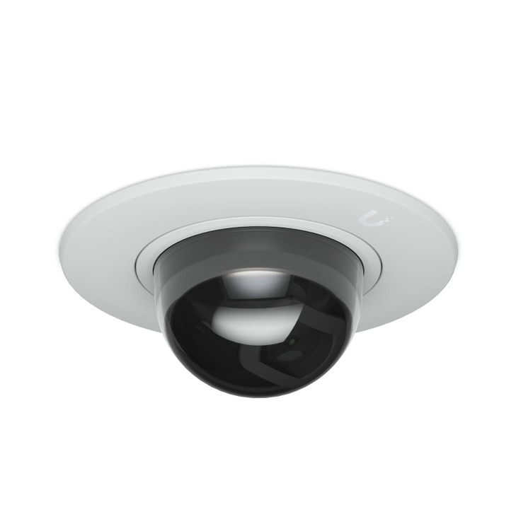 Ubiquiti G5 Dome Camera Ultra Flush Mount,White, Accessory For Recessed Instal Into A Wall/Ceiling With Smoked Bubble Enhanced Discretion