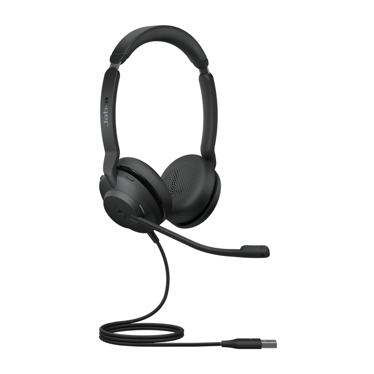 Jabra Evolve2 30 SE Wired USB-A MS Stereo Headset, Lightweight & Durable, Noise Isolating Ear Cushions, Plug-and-play, 2-Mic Technology, 2Yr Warranty