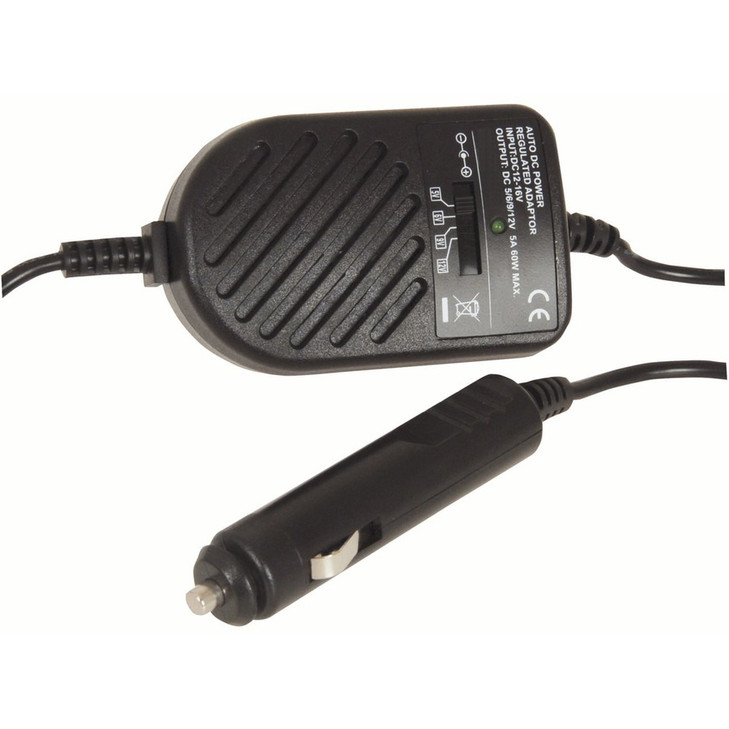 60W Regulated Car Power Adaptor (5-12v)