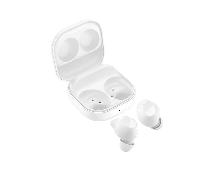Samsung Galaxy Buds FE White (SM-R400NZWAASA), Active Noise Cancellation, Ergonomic Design,Enriched Bass Sound, Bluetooth v5.2, 60mAh, 1 Year Warranty