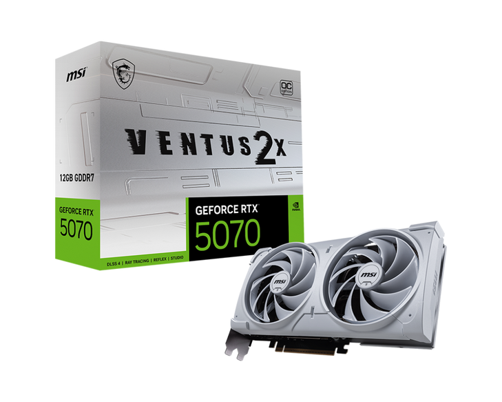 MSI RTX 5070 VENTUS 2X OC WHITE 12GB Graphics Card