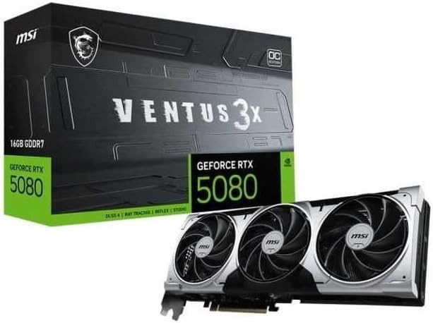 MSI nVidia GeForce RTX 5080 16G VENTUS 3X OC PLUS